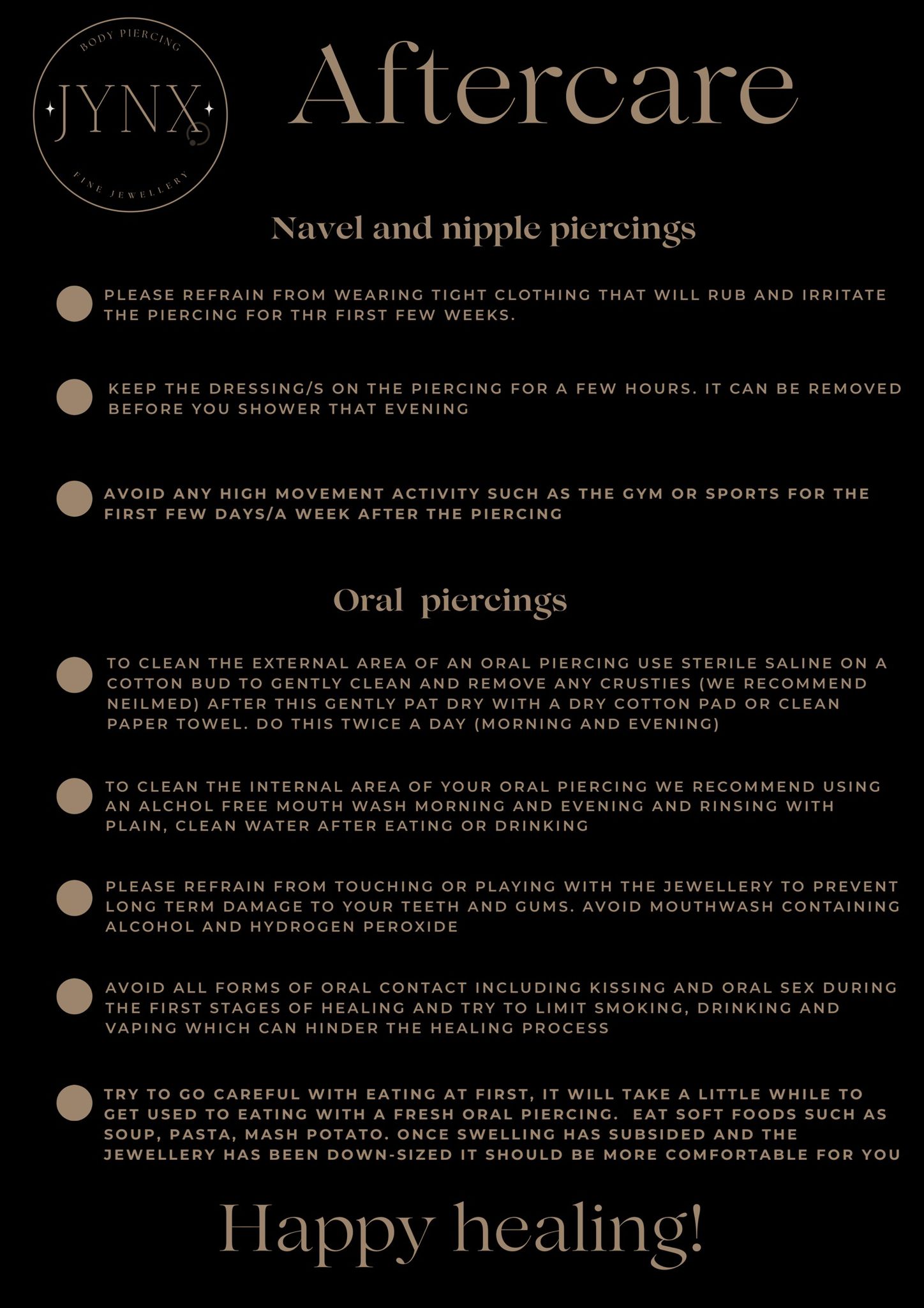 piercing aftercare